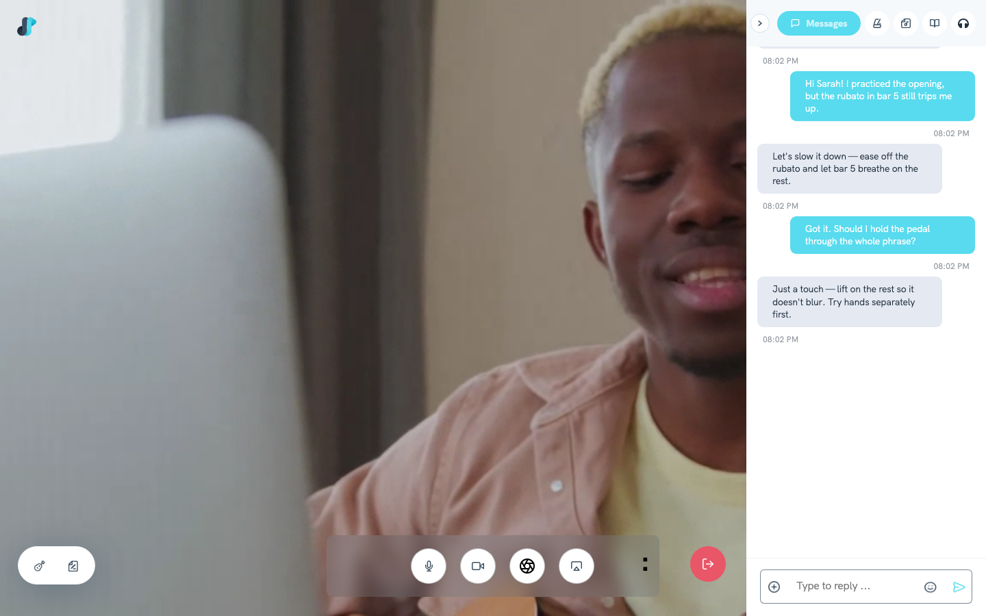 Built-in messaging
